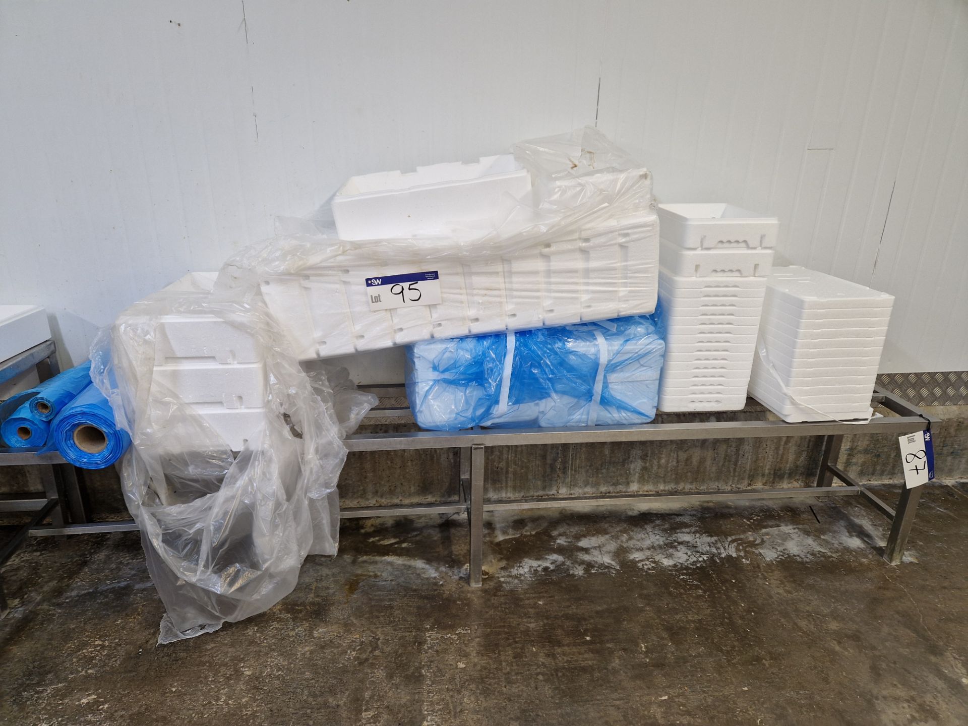 Quantity of Polystyrene Boxes & Rolls of Polystyrene Sheets, as set outPlease read the following