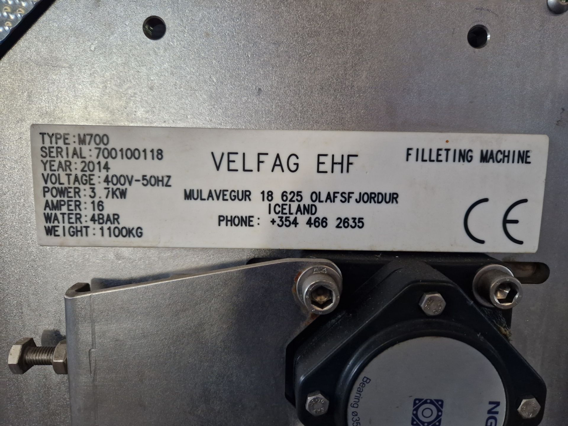 Velfag EHF M700 Filleting Machine, Serial No. 700100118, YoM 2014 (Final bids subject to finance - Image 11 of 11