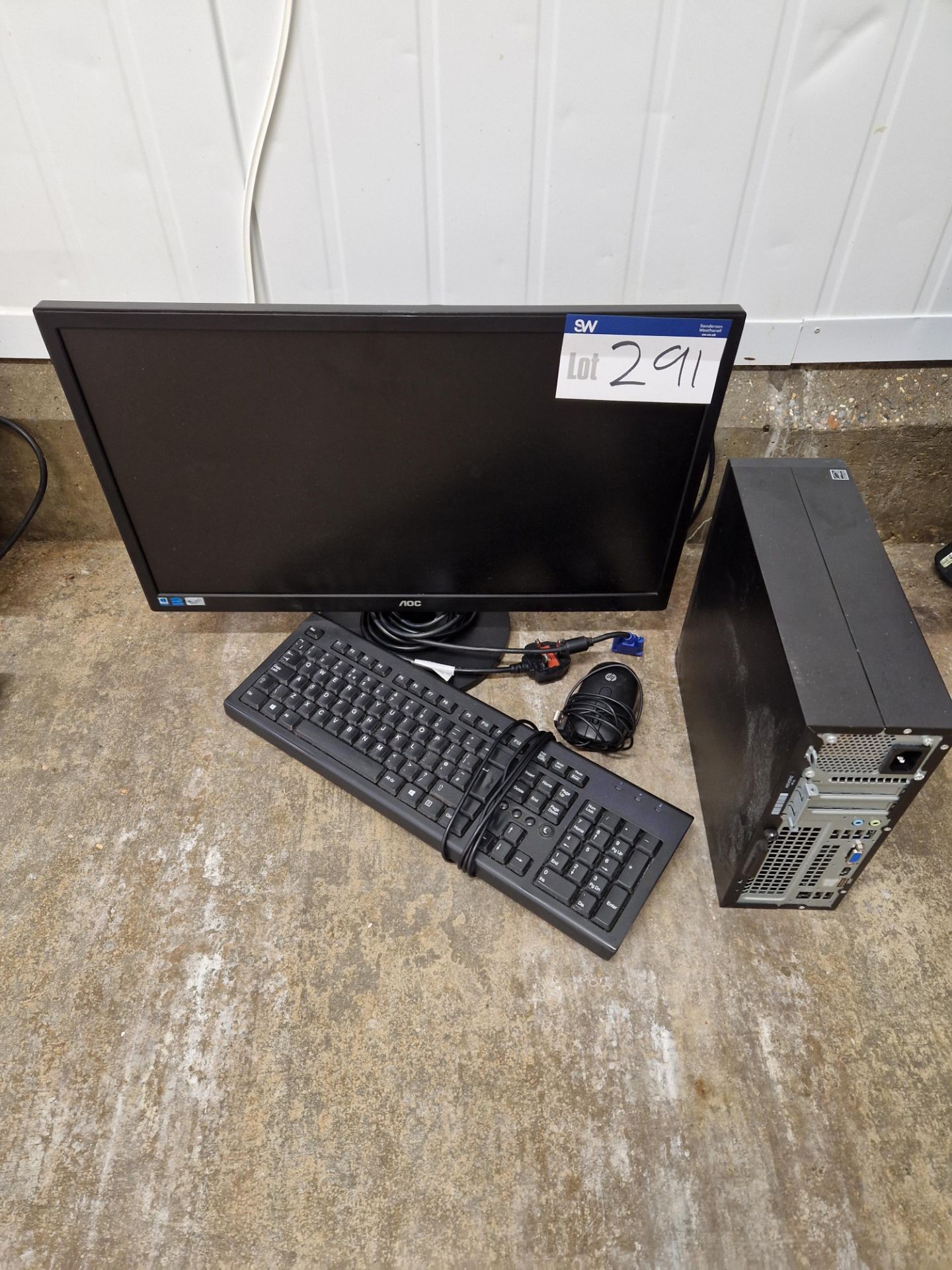 HP 280 G2 Core i3 Desktop PC, with monitor, keyboard and mouse (Hard Drive Wiped)Please read the