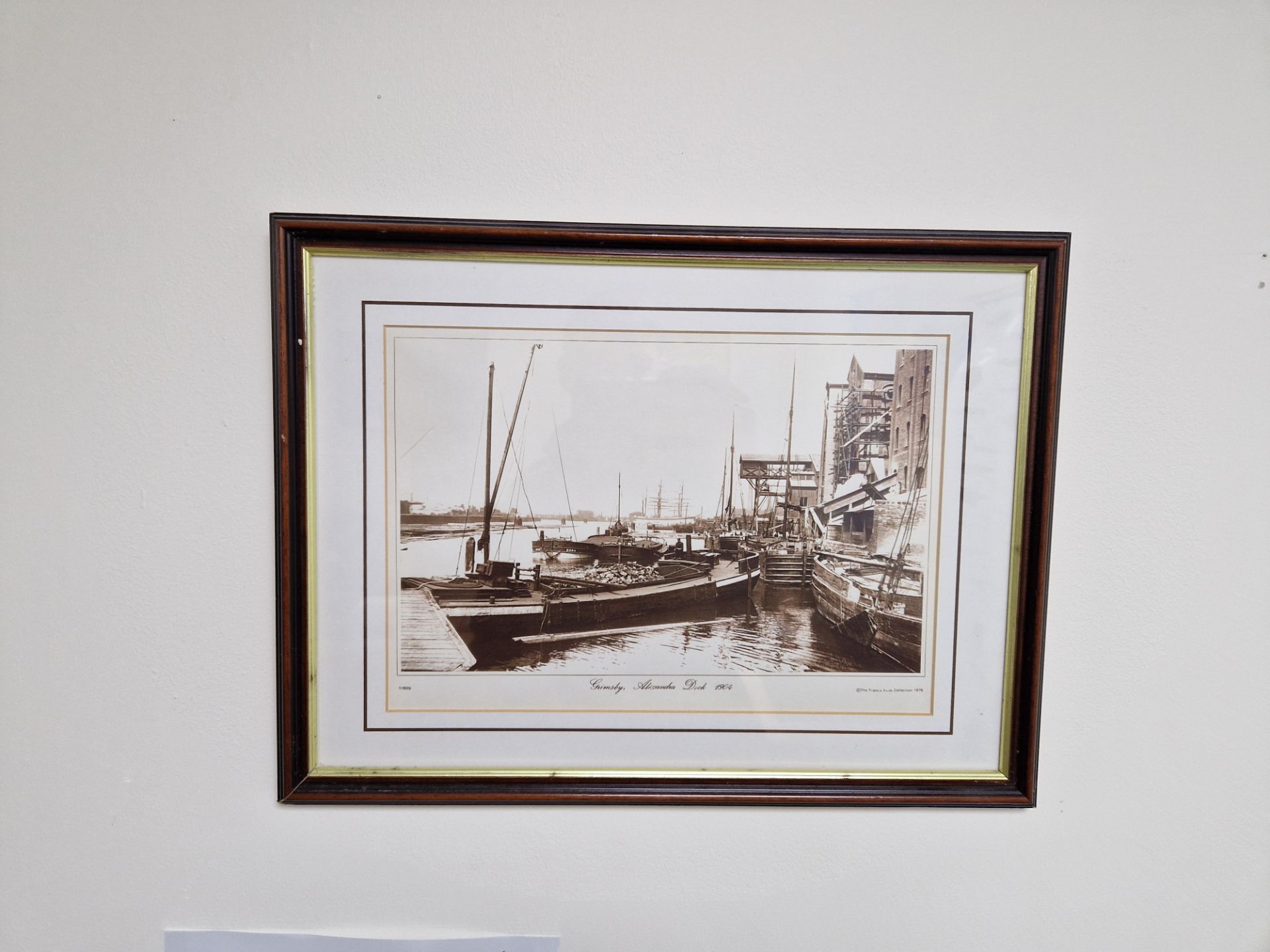 Five Various Framed Photographs of Grimsby Docks and ShipsPlease read the following important - Image 6 of 7