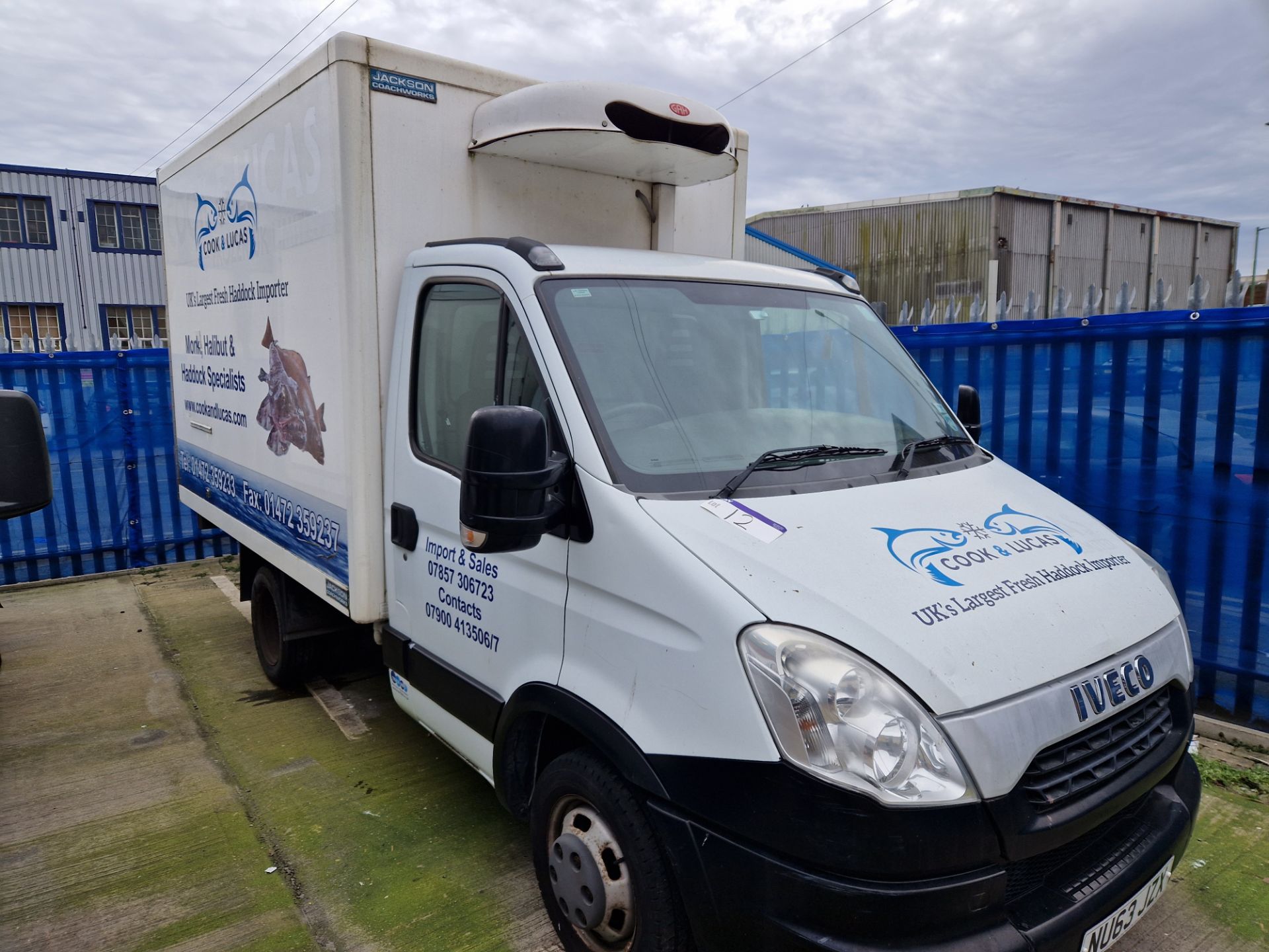 Iveco Daily 35C13 SWB Refrigerated Box Van, registration no. NU63 JZX, date first registered 01/09/