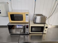 Three Various Microwaves & ToasterPlease read the following important notes:- ***Overseas buyers -