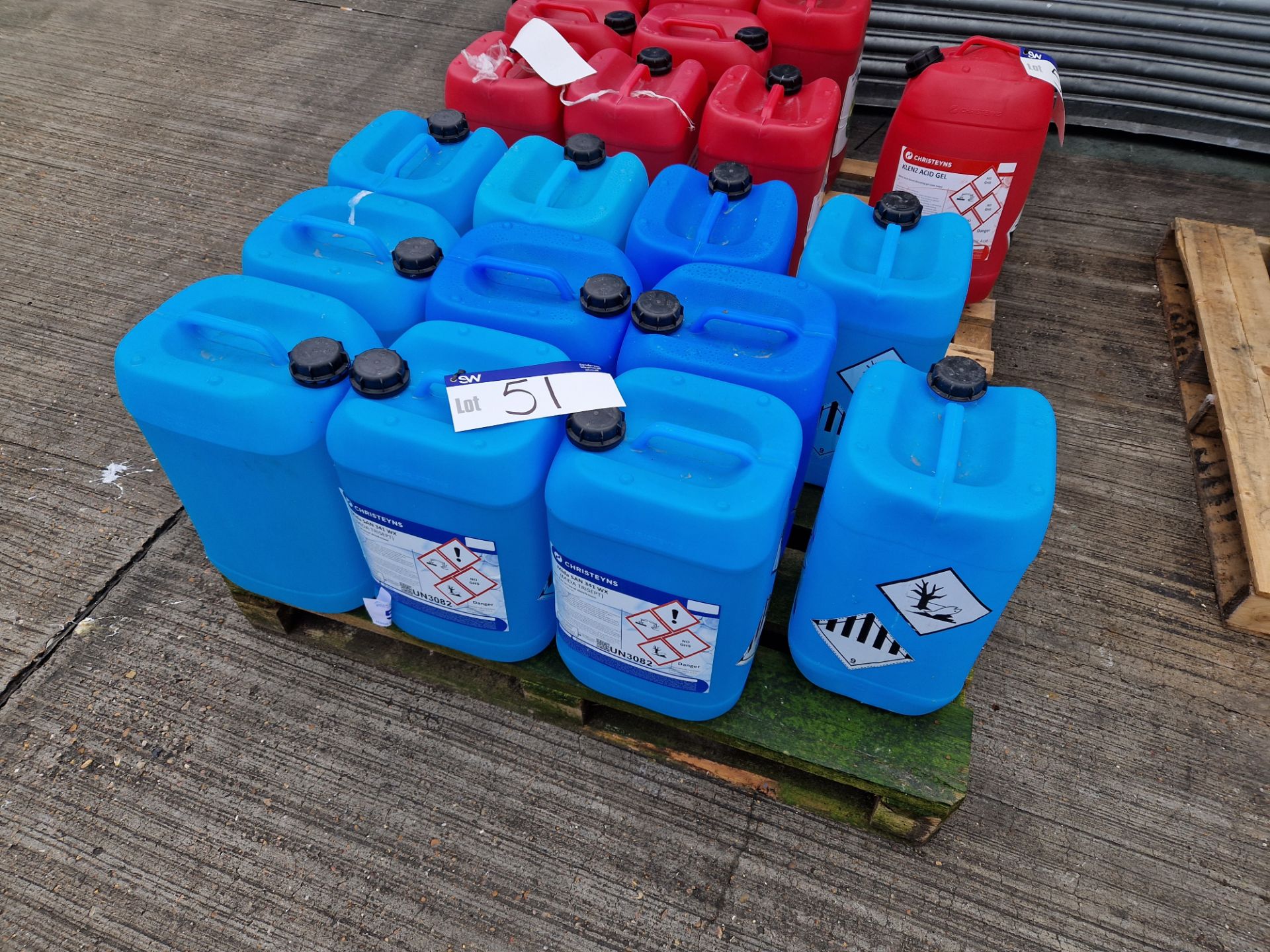 Ten x 25 litres Christeyns Mida San 341WX (Mida Trisept) QAC-Free Terminal DisinfectantPlease read