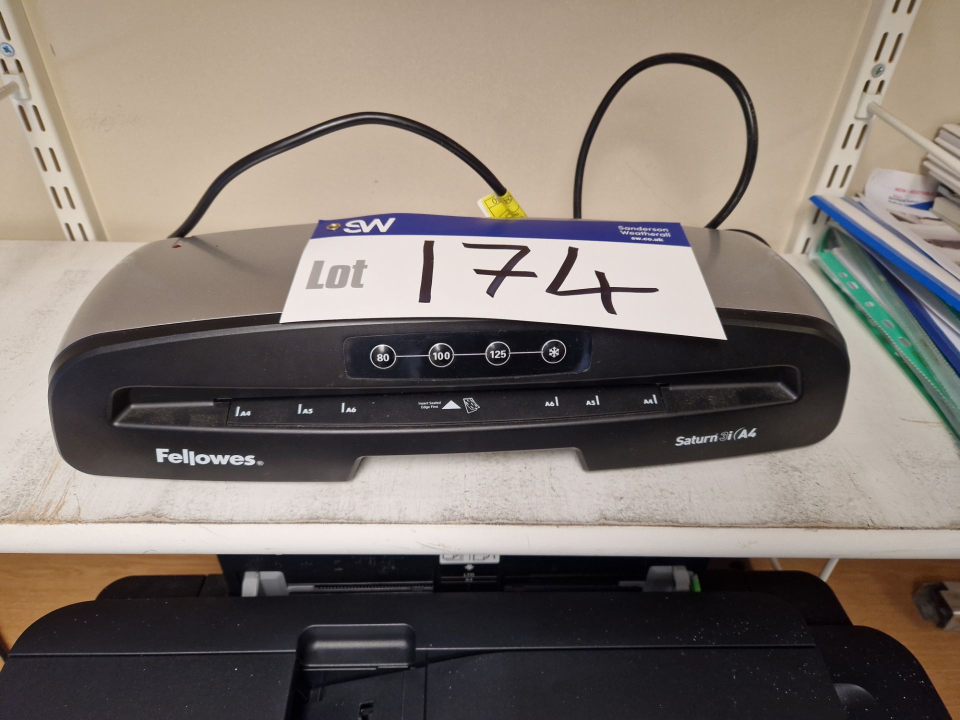 Fellowes Saturn 3IA4 LaminatorPlease read the following important notes:- ***Overseas buyers - All