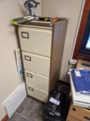 Four Drawer Metal Filing Cabinet, with contents including labelsPlease read the following