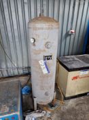 A J Metal Products Ltd Upright Welded Vessel Air Receiver, ref. 33727, date of manufacture 04/