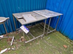 Two Stainless Steel Prep TablesPlease read the following important notes:- ***Overseas buyers -