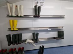 Six Stainless Steel Wall Mounted Boot RacksPlease read the following important notes:- ***Overseas