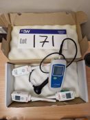 Klipspringer Laza Precision ACFX200-2 Digital Thermometer, with three Ebro 110TX digital