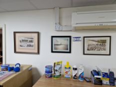 Five Various Framed Photographs of Grimsby Docks and ShipsPlease read the following important