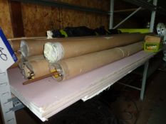 Contents to One Shelf of Racking, including Plasterboard, Wooden Strips, Draught Excluders,