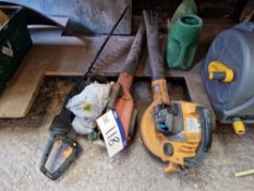 Poulin Leaf Blower, Husqvarna Leaf Blower and Hedge Trimmer (Known to require attention)Please