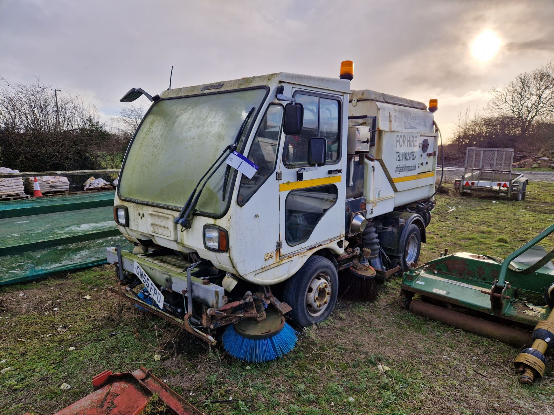 Scarab Minor Hydrostatic Road Sweeper, Registration no. GN55 FPO, YoM 2005 (Known to Require