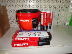 Quantity of Hilti Firestop Acrylic Sealant, Firestop Cable Disc and Firestop Intumescent