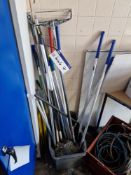 Various Paint Roller, Mop and Brush Handles etc
