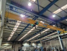 PELLBOY Single Girder Overhead Gantry Crane with VT1 Lifting Head & Pendant Control, Approx. 13m