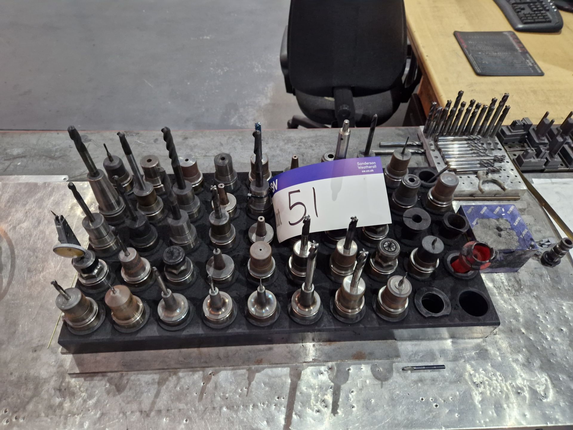 Quantity of Machining Centre Tooling, including Drill Heads, Borers, Calibrater, etcPlease read