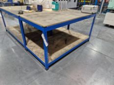 Metal Framed Boltless Workbench, Approx. 1.85m x 0.9m x 0.95mPlease read the following important