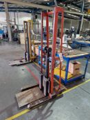 COOLIE High Reach Pallet Truck, Serial No. E500/202, No SWLPlease read the following important