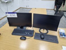 Cooler Master PC, with Intel core i5 processor, two flat screen monitors, keyboard, mouse and