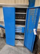 Tall Double Door Tool Cabinet, Approx. 1m x 0.6m x 1.9mPlease read the following important notes:-