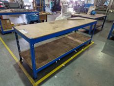 Two Tier Boltless Workbench, Approx. 2.5m x 0.75m x 0.9mPlease read the following important notes:-