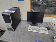 DELL Precision 490 Xeon Desktop PC, Monitor, Keyboard & MousePlease read the following important