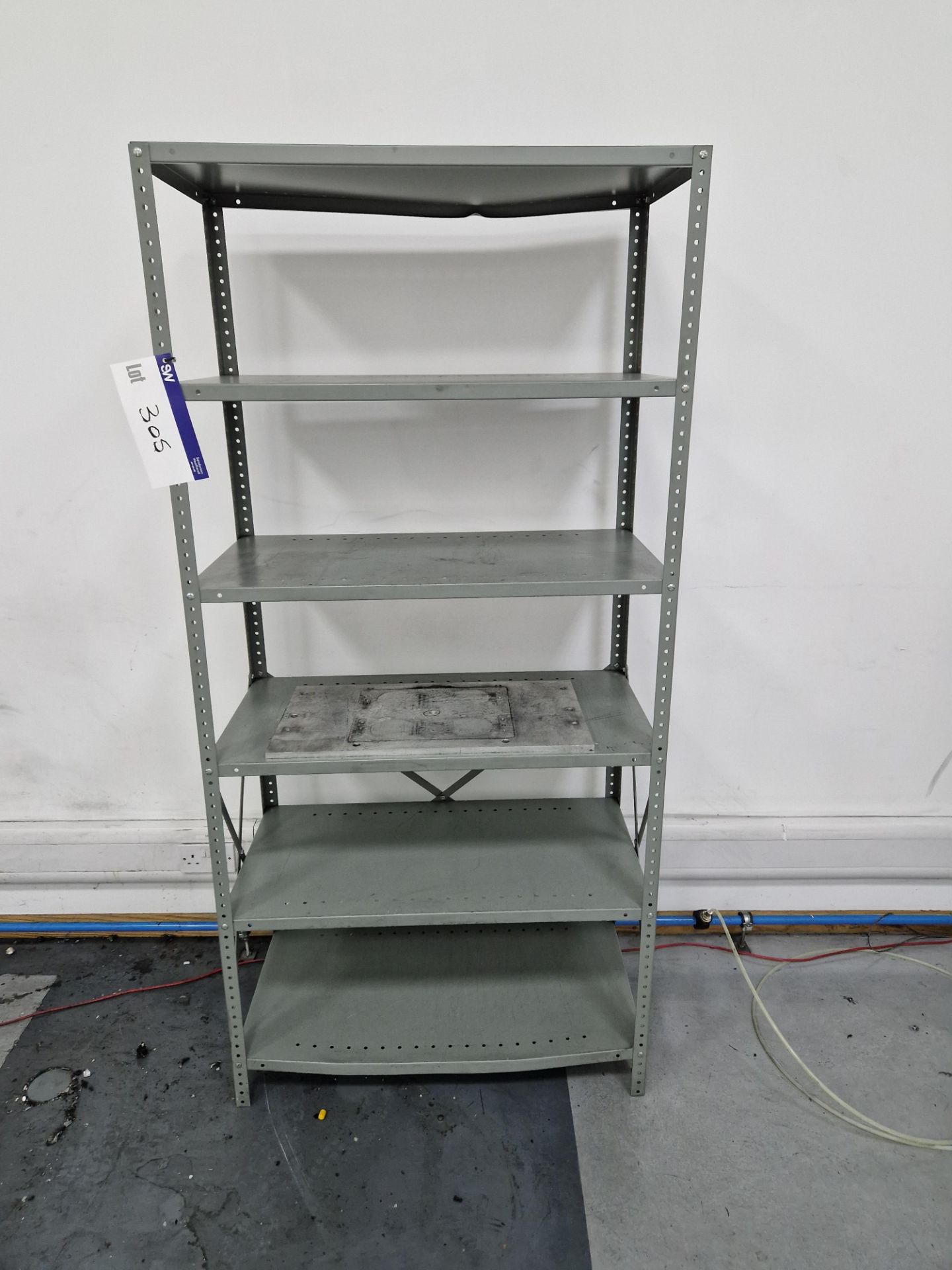 Six Tier Bolted Shelving Unit & Double Door CabinetPlease read the following important notes:-