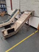 ARNOTT CONVEYORS Stainless Steel Mobile Inclined Conveyor, Approx. 1.1m HighPlease read the