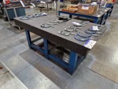 Steel Surface Table, Approx. 1.85m x 0.9m x 0.8mPlease read the following important notes:-