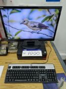 Fujitsu DTL2 PC, with Intel core i3 processor, flat screen monitor, keyboard and mousePlease read