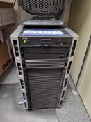 Dell PowerEdge T420 Server, with Intel Xenon processor, flat screen monitor, keyboard and