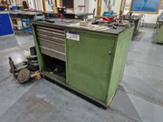 Sliding Door Lockable Tool Cabinet & Contents, inlcuding Grinding DiscsPlease read the following