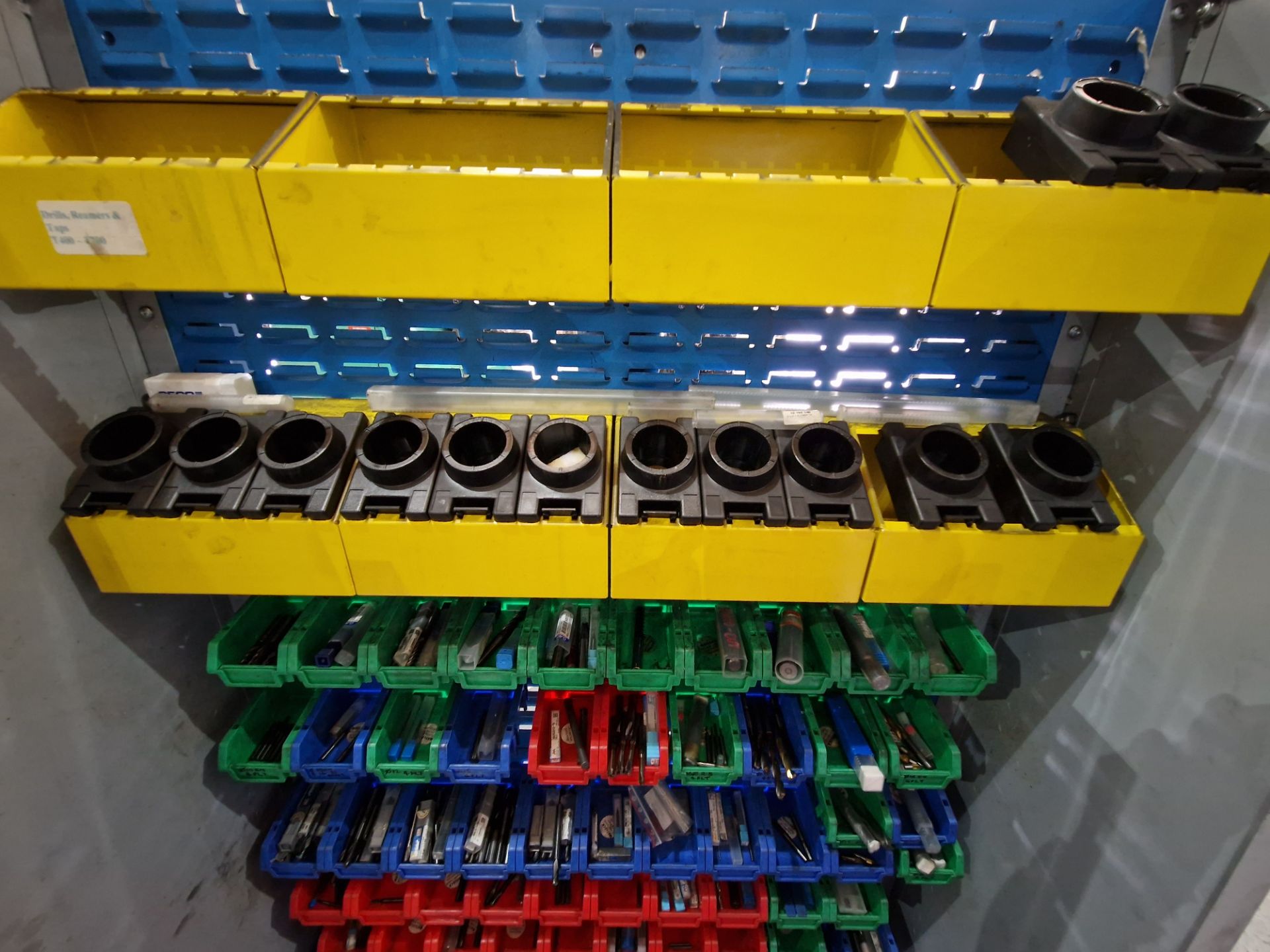 Lin Bin Rack & Contents, including Drill Bits, BT40 Tool Holders, Reamers, etcPlease read the - Image 2 of 4