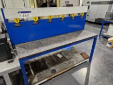 Double Sided Metal Framed Workbench, Approx. 1.9m x 1m x 1.5mPlease read the following important