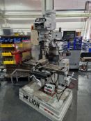 LION 2VS Universal Head Milling Machine with NEWALL DP 700 Digital Read Out, c/w Machine Vice, 2