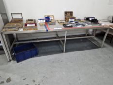 Stainless Steel Workbench, Approx. 3m x 1m x 0.8mPlease read the following important notes:-