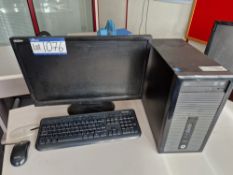 HP ProDesk 400 GI MT PC, with Intel core i3 processor, flat screen monitor, keyboard and mousePlease