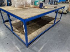 Metal Framed Boltless Workbench, Approx. 1.85m x 0.9m x 0.95mPlease read the following important