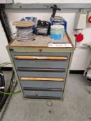 5 Drawer Cabinet & Contents, including springs, hydraulic hoses, nuts & bolts, etcPlease read the