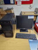 Unbranded PC, with flat screen monitor and keyboardPlease read the following important notes:-