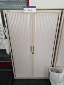 Tall Metal Double Door Tambour CupboardPlease read the following important notes:-Collections will