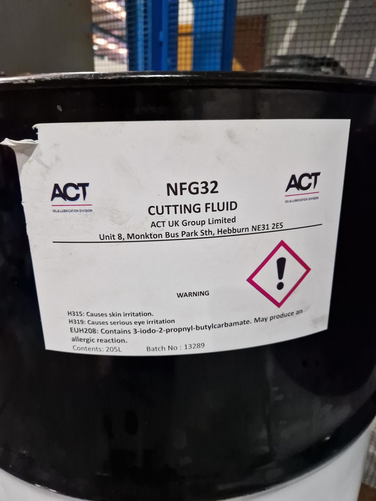 Two Part Drums of ACT NFG32 Cutting Fluid and Bunded Spill TankPlease read the following important - Image 2 of 2