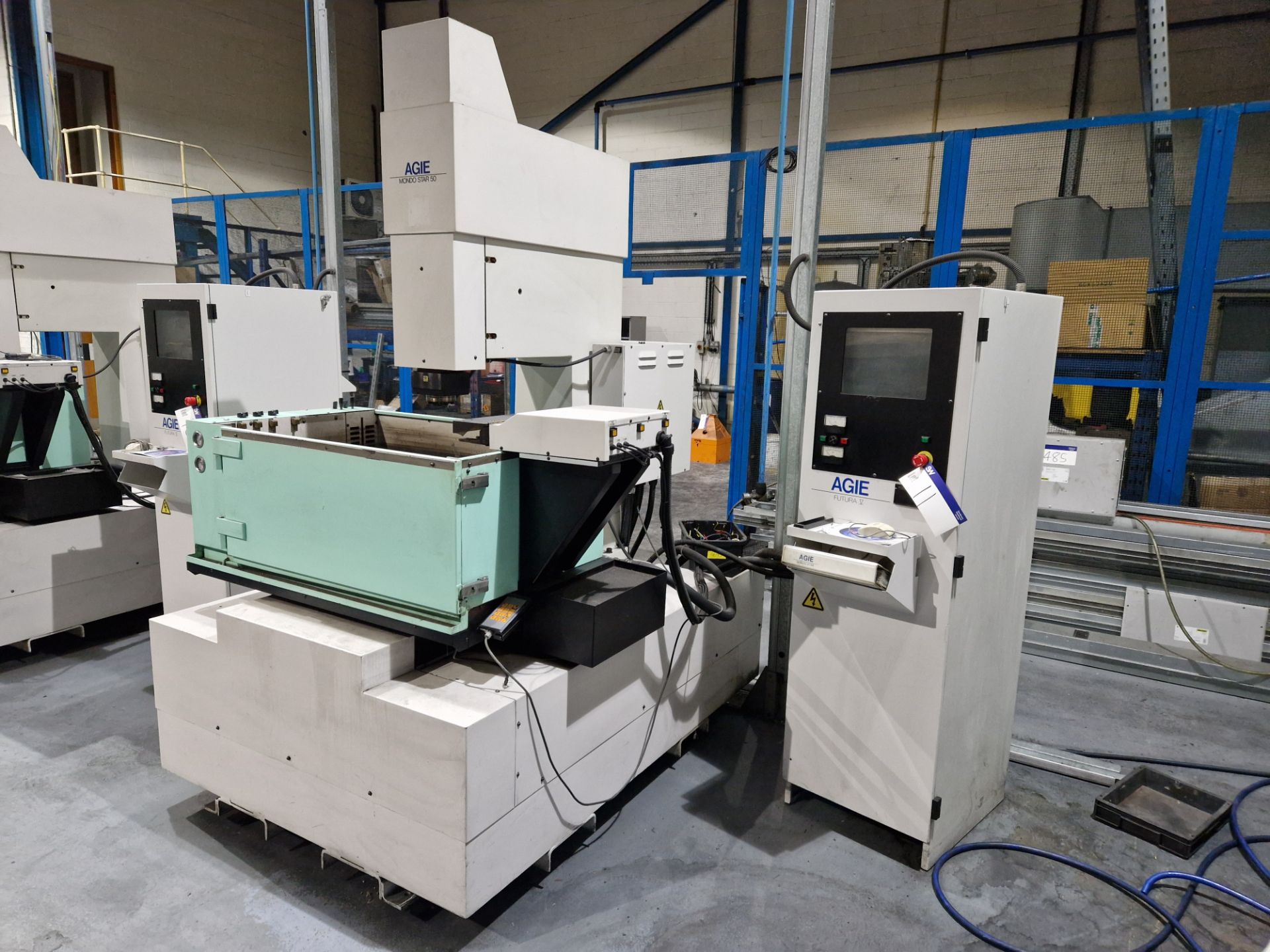 AGIE Mondo 50 Star Vertical Wire Eroding Machine, Serial No. M50 Star-001094 with AGIE Futura V