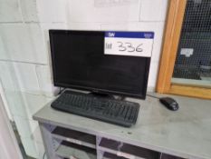 INTEL NUC Mini PC, Monitor, Keyboard, Mouse & Cantilever DeskPlease read the following important