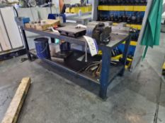 Steel Workbench, Approx. 2m x 0.8m x 08m c/w RECORD No.23 11mm Heavy Duty VicePlease read the