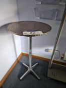 Circular Metal Table, 0.6m dia. x 1.1m highPlease read the following important notes:-Collections