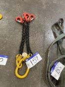 Four Leg 3 tonne Lifting Chain, year of manufacture 2022, approx. 600mmPlease read the following