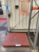 Loadcell Weighing Chequer Plate Platform, 1.2m x 1m, with CSG LP7510 digital read out (known to