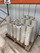 Assorted Plastic Rolls, as set out, mainly approx. 180mm external dia. x up to 830mmPlease read